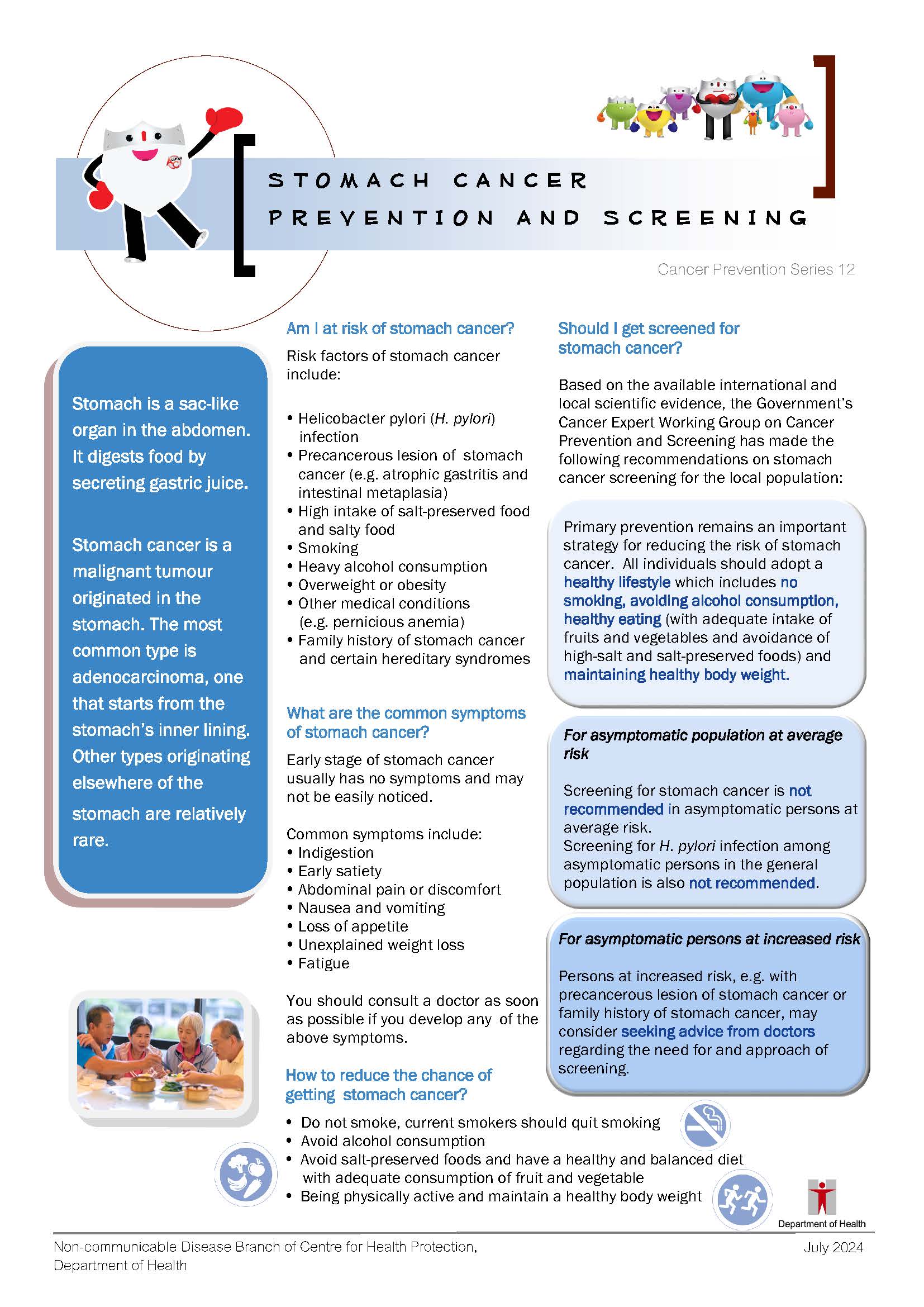 Stomach Cancer Prevention and Screening