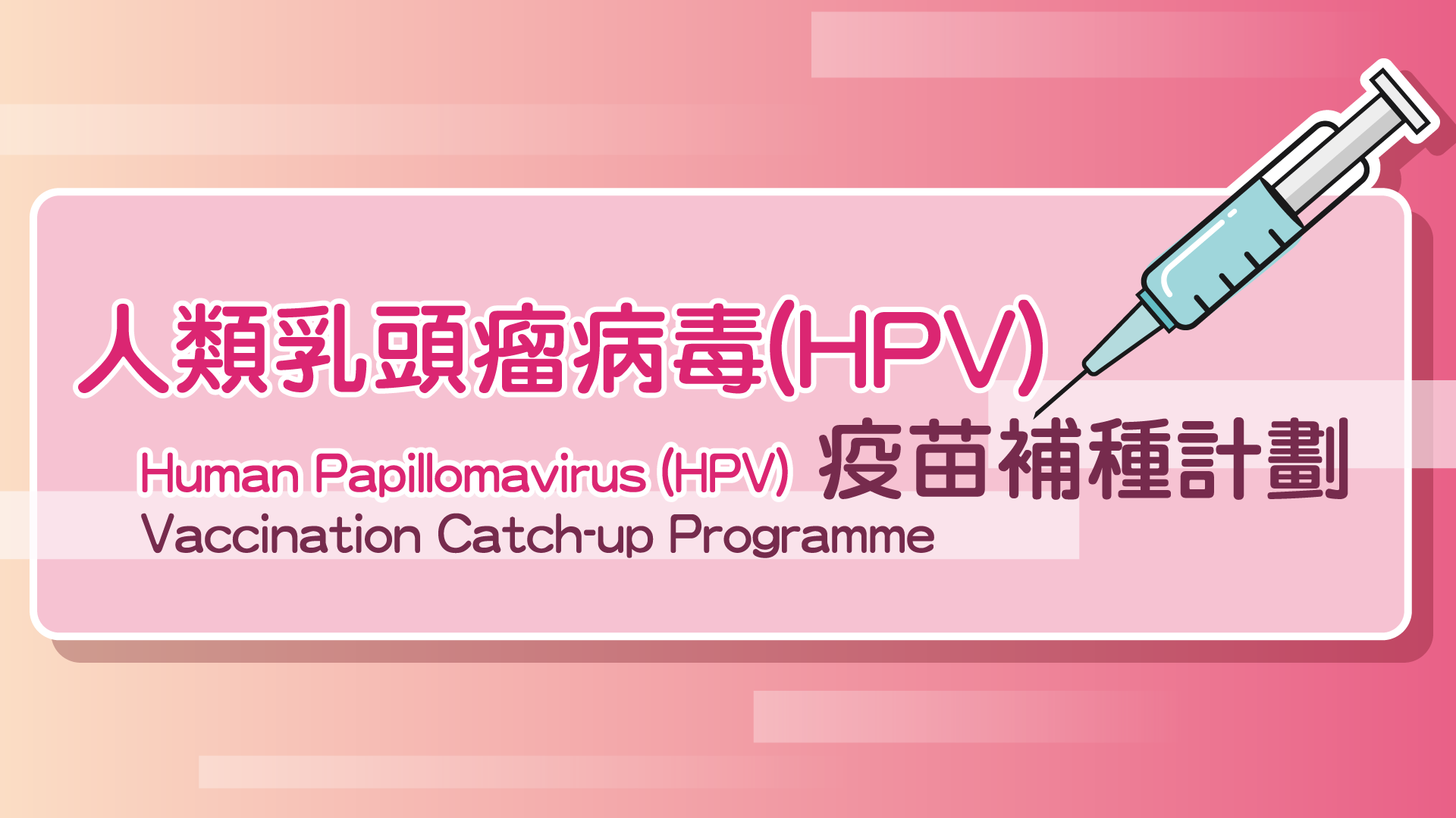 Human Papillomavirus (HPV) Vaccination Catch-up Programme